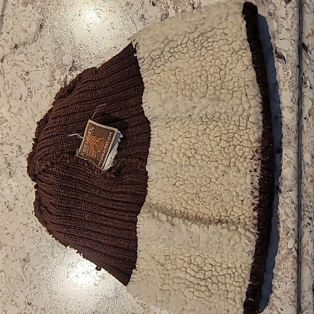 Original Deer Gear Brown Knit Beanie Hat - Picture 3 of 3